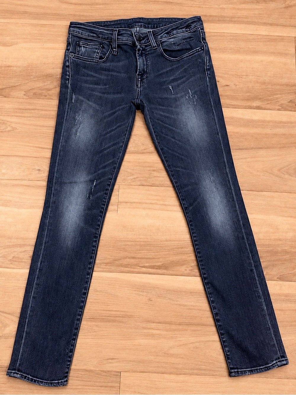R13 Kate Skinny Size 26x27 Luxury Stretch Denim Jeans Made in Italy EUC
